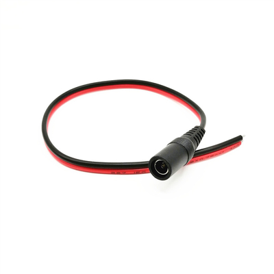 5.5mm x 2.1mm mâle de câble d'extension de tresse d'alimentation CC de 10 pouces (30cm)