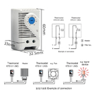 Contrôleur réglable de commutateur mécanique de la température de thermostat de pièce de KTO 011/noeuds 011