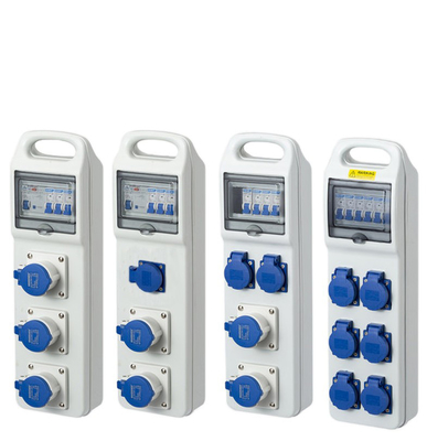 C.A. électrique en plastique 220v -250v 16A de boîte de la prise IP67 électrique extérieure imperméable