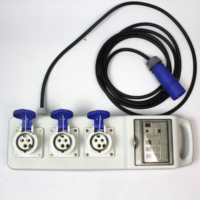 C.A. électrique en plastique 220v -250v 16A de boîte de la prise IP67 électrique extérieure imperméable