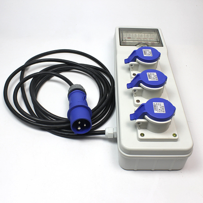 C.A. électrique en plastique 220v -250v 16A de boîte de la prise IP67 électrique extérieure imperméable