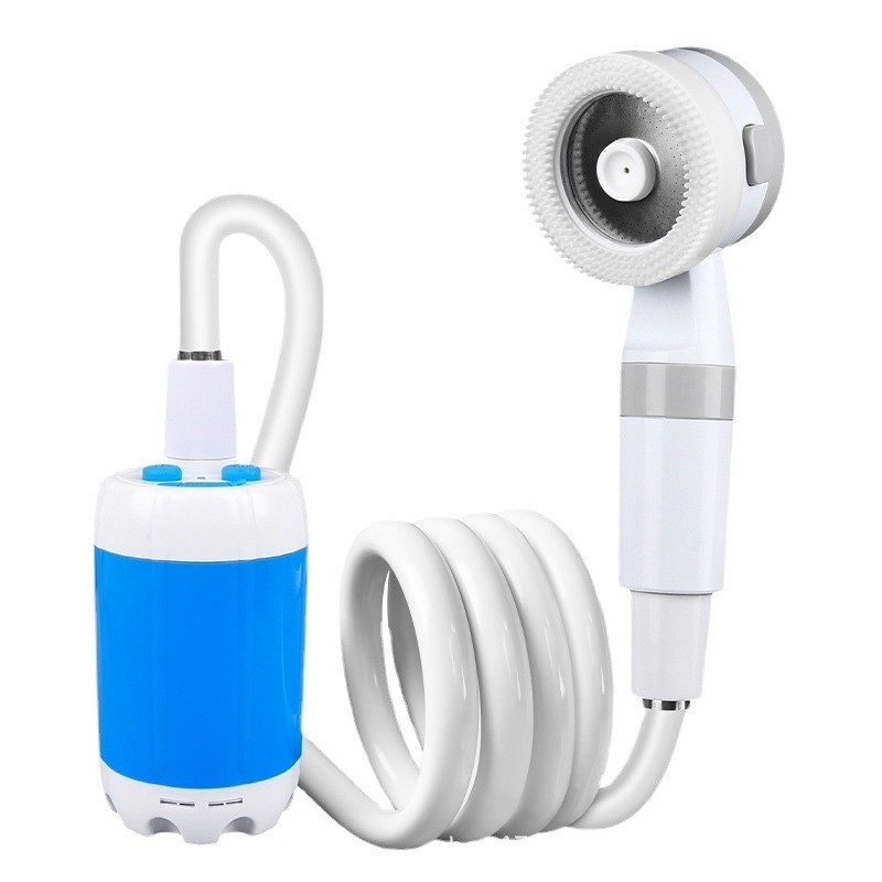 Bath électrique portatif extérieur Kit Rechargeable Pump pour la caravane Van Camping Shower Pet Clean de voyage