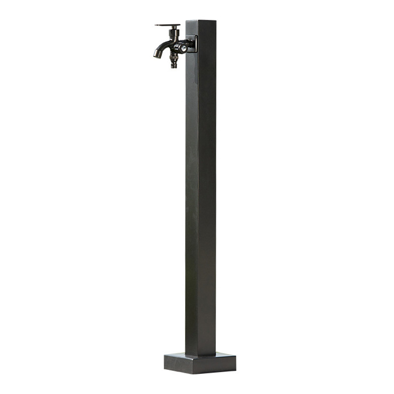 Jardin noir Bibcock robinets d'eau en acier inoxydable