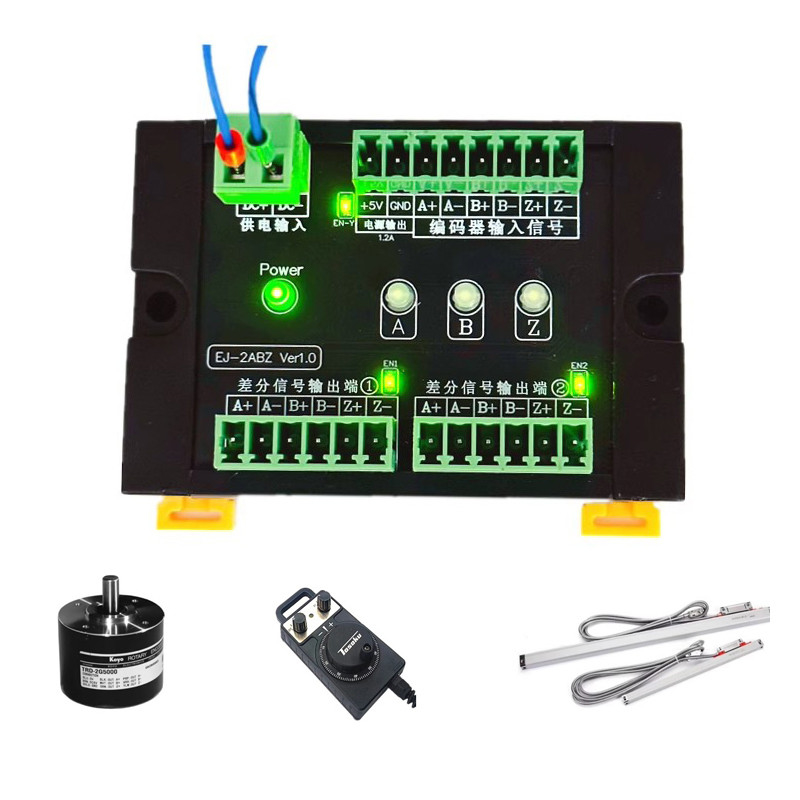 1 en 2 sortie Servo Encoder Distributeur de signaux pulsés Hub 5V TTL / RS422 sortie de signal différentiel