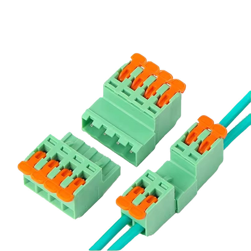 5.08mm Pitch PCB Blocs de borne branchables Levier presse rapide Crimp Docking Socket Plug