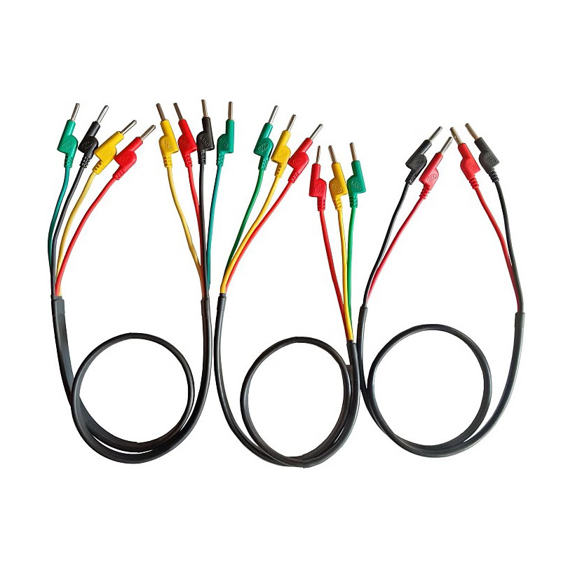 4mm Banana Plug Power Test conduit câble multimètre avec revêtements de protection résiste à la haute tension jusqu'à 3kV