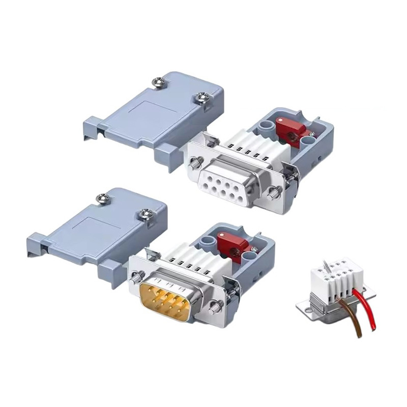 DB9 RS232 9 Pin Adaptateur de sortie mâle femelle RS485 Connecteur de terminaux de port série