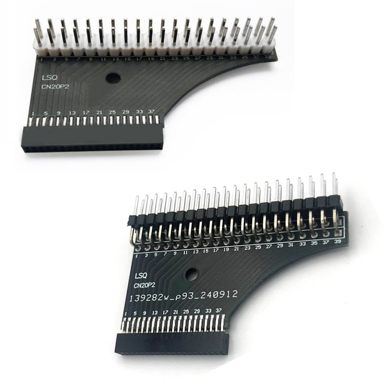femelle de rangée de goupille de 1.27mm 2 x 20 double au convertisseur de panneau de carte PCB de Pin Headers Adapter de mâle de 2,54 millimètres