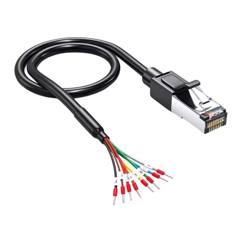 Réseau RJ45 8P8C Connecteur à 8 bornes de ferrules Cable de 150 cm pour RS 232 485 Communication