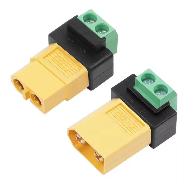 Adaptateur de borne à vis 2 broches XT60 Connecteur de charge sans soudure pour chargeur d'équilibre de drone FPV