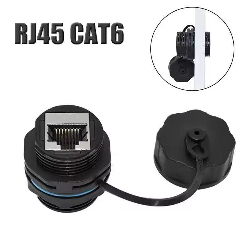 IP68 étanche RJ45 Connecteur réseau blindé Circulaire Cat6A RJ45